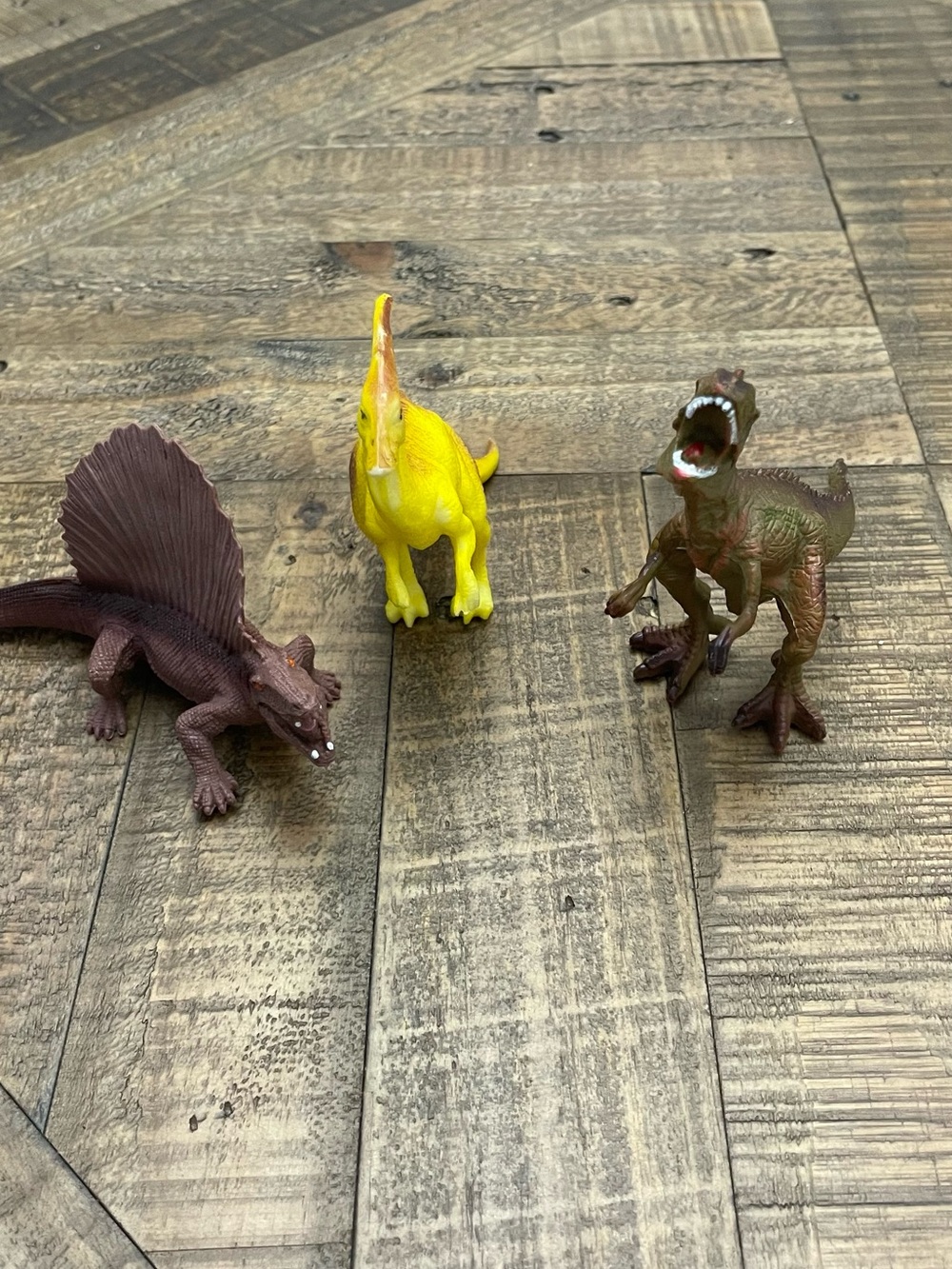 Lot of 3 Vintage Prehistoric Dinosaur Toy Figures